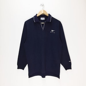 Rare Vintage Reebok Polos Sweatshirt / Reebok Golf / Branded / 80s Style / Retro / Sportswear / Activewear / Nightwear / Medium Size