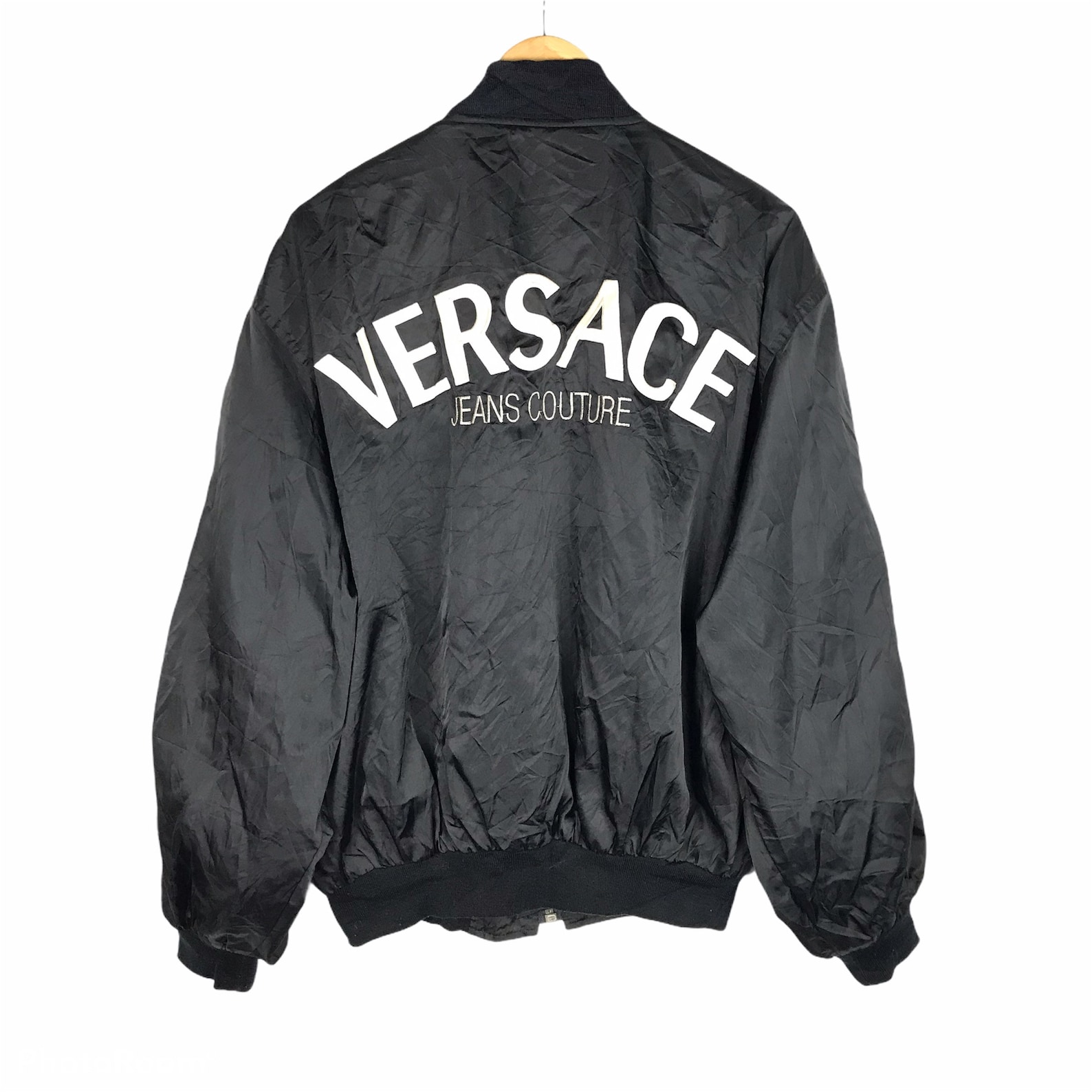 Rare Vintage Versace Varsity Jacket / Embroidery Big Logo / - Etsy