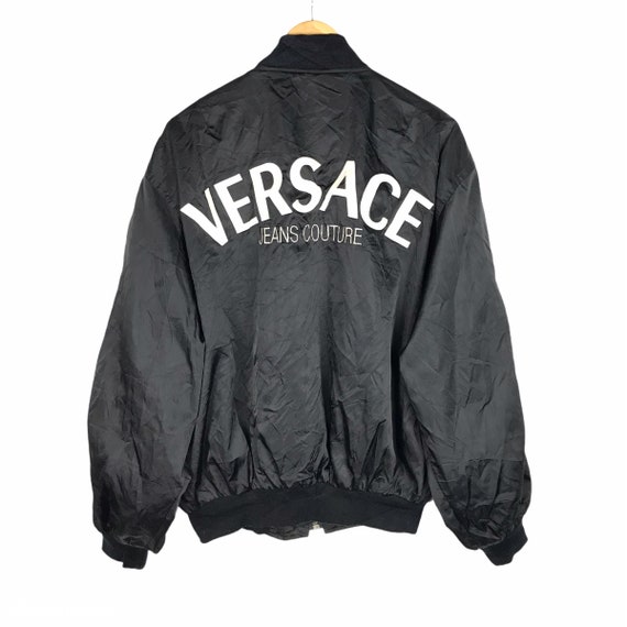 Rare Vintage Versace Varsity Jacket / Embroidery Big Logo / -  Finland