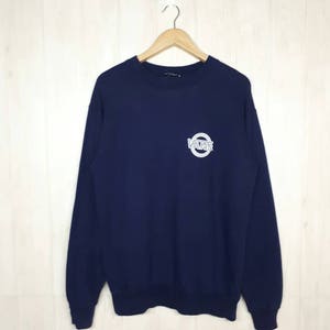 Vintage Vans Sweatshirt / Vans Skateboard / Skate Brand / Dark Blue Colors Sweatshirt / Vans Medium Size