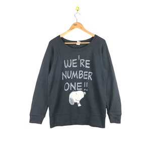 Rare Vintage Snoopy Sweatshirt / Vintage Cartoon Animated / Peanuts Crewneck Pullover Jumper / Medium Size