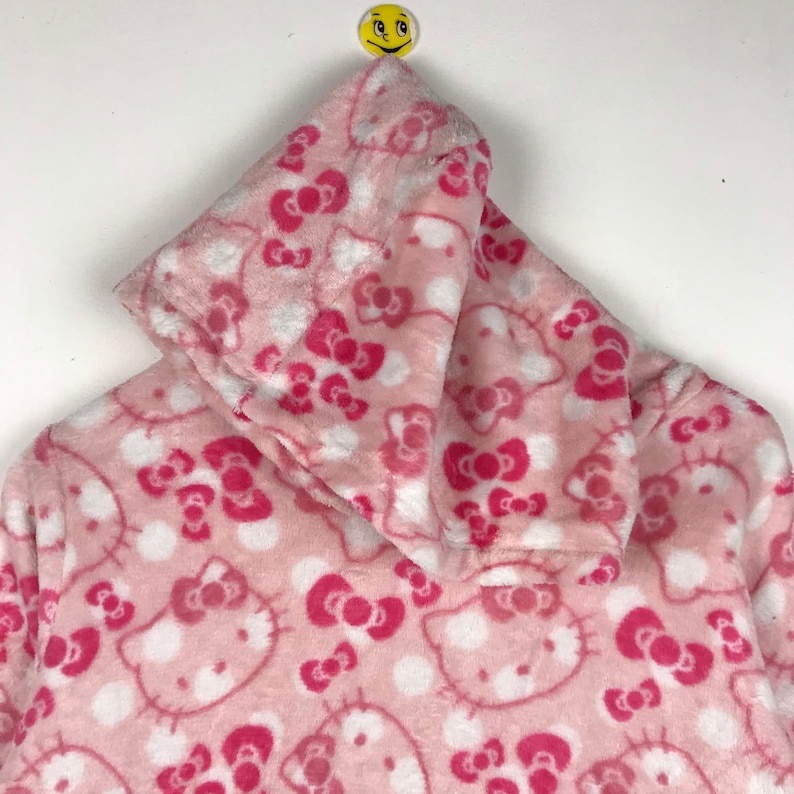 Vintage Hello Kitty Fleece Sweatshirt hoodie / Cartoon Sweatshirt / Jumper / xsmall image 3