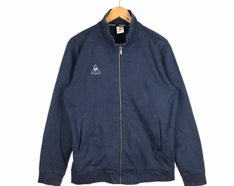 Rare Vintage Le Coq Sportif sweater Pullover Jumper Sweatshirt / Multicolor Striped / Japan Brand medium