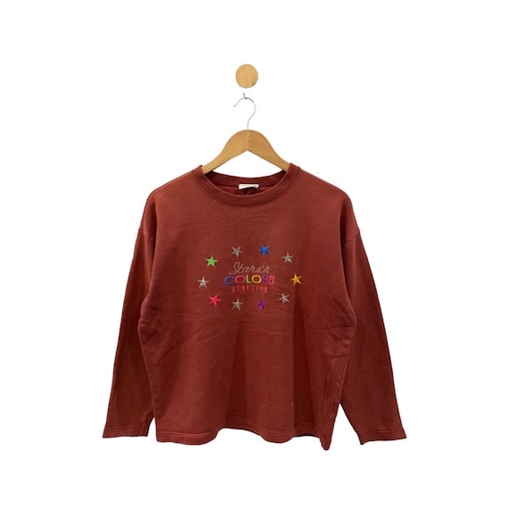 Rare Vintage United Colors of Benetton Sweatshirt Benetton Jumper Embroidery Big Logo Sportswear Activewear Small Size Etsy UK