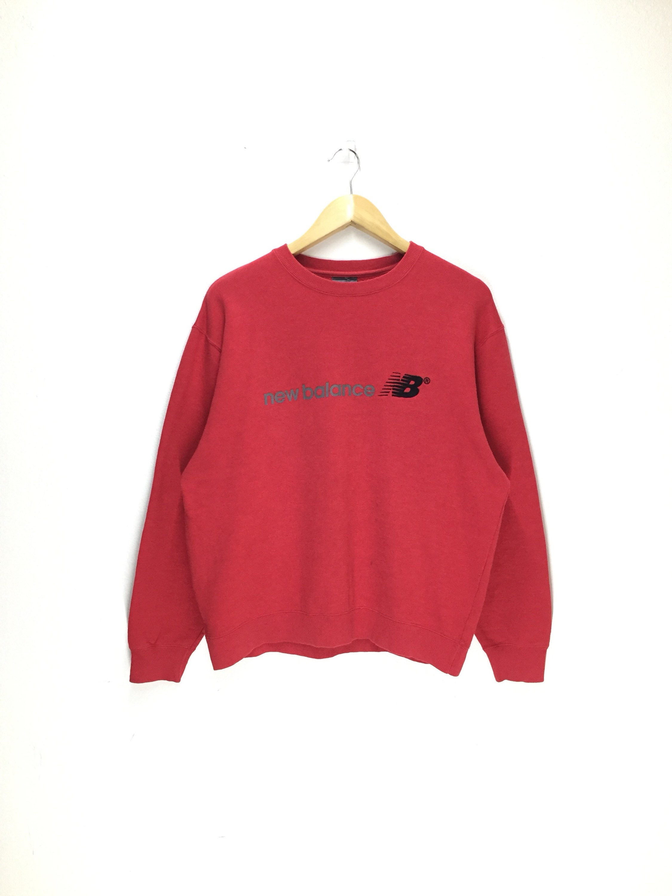 Rare Vintage New Balance Sweatshirt Jumper / Pullover / Red | Etsy