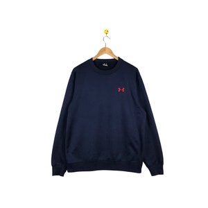 Rare Vintage Under Armour Sweatshirt / Jumper / Embroidery Logo / Sportswear / Activewear / Nightwear / Medium Size