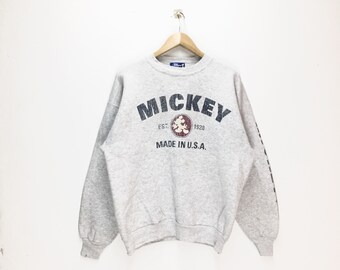Rare Vintage Mickey Jumper / Mickey Sweatshirt / 90s Cartoon / Animated / Disney / Large