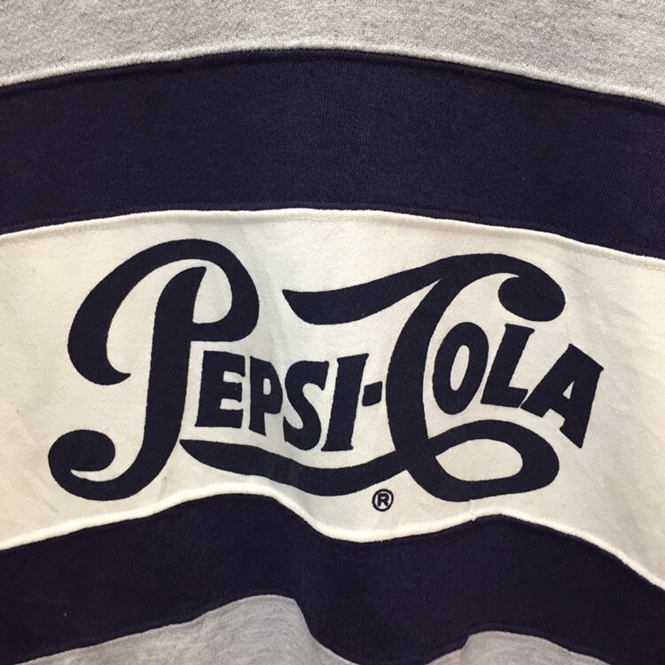 Rare Vintage Pepsi Sweatshirt / Pepsi Sweater / Grey Blue Colour 