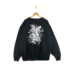 Vintage Sukajan Sweatshirt Japan Souvenir Koi Fish / Full Print / Yakuza Style / Kimono / Pullover Jumper Sweatshirt XL Size