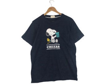 Vintage Snoopy X Woodstock T-shirt /  Vintage Cartoon Crewneck / The Peanuts medium size
