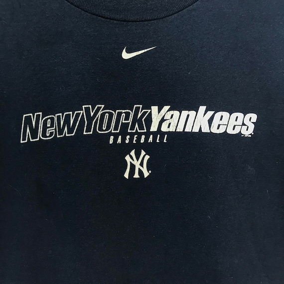 New York Yankees Nike MLB T-Shirt - Medium Grey Cotton