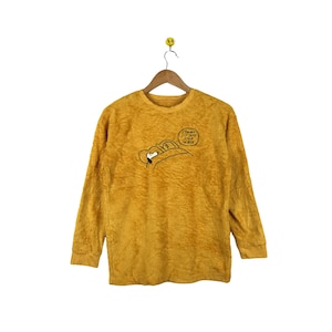 Rare Vintage Snoopy Fleece Sweatshirt / Cartoon Snoopy 90s / Jumper / Pullover / Sportswear / small size