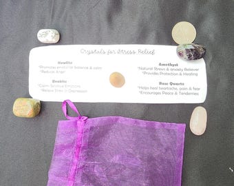 Stress Relief Healing Crystal Kit