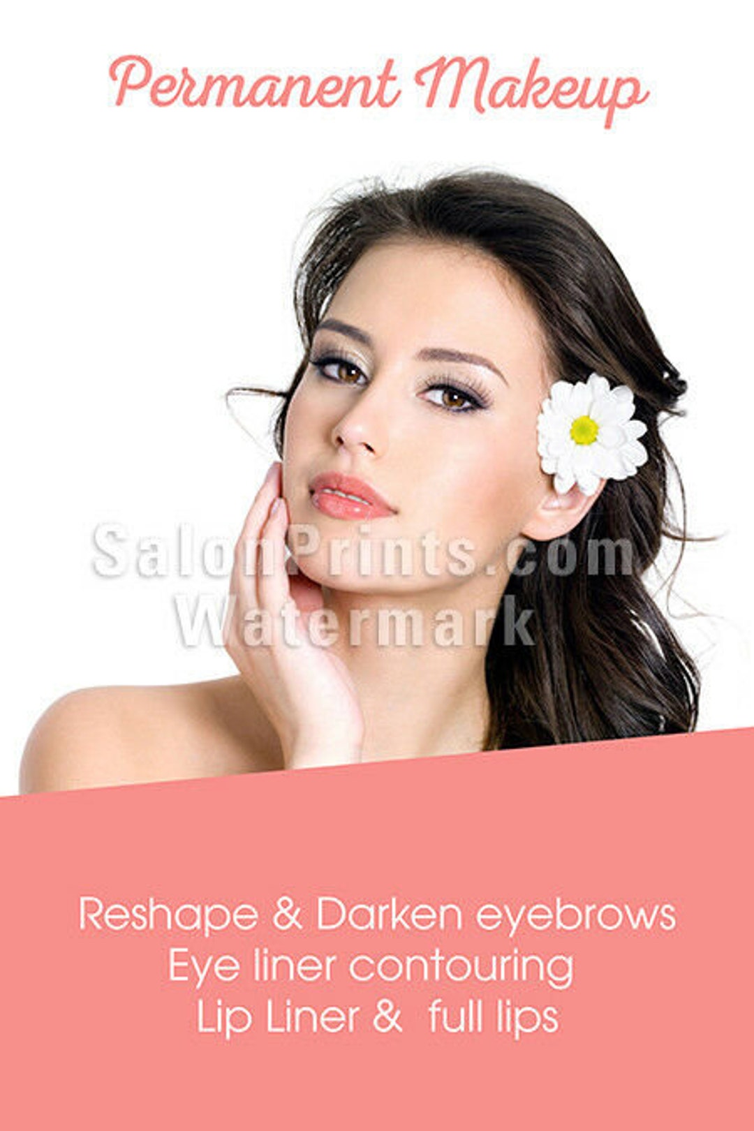 Nail Salon Poster Permanent Makeup Lip Linear Full Lips Etsy