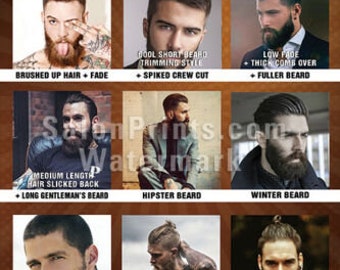 Hair Salon Poster Mesh Vinyl Best Beard Styles for Men - Etsy Australia Hair Salon Poster Mesh Vinyl Best Beard Styles for Men - Etsy Australia