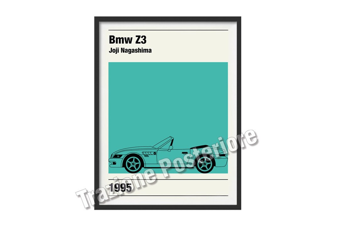 Graphic Poster Bmw Z3 Theme - Etsy