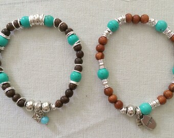 Wood You Wear Turquoise (sold individually)