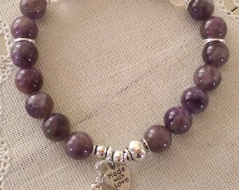 Purple and Rose quartz Buddha