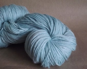 Naturally Dyed 4 Ply Wool Sock Yarn - Cabbage Blue - 100g