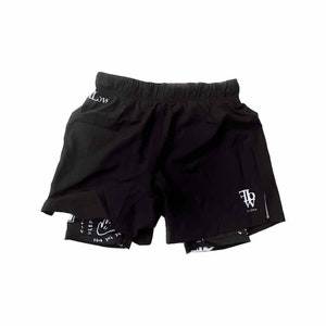 Black Jiu Jitsu Mens/Womens Shorts Brazilian Jiu Jitsu, Martial Arts Sports Graffiti Street Art BJJ Undershort