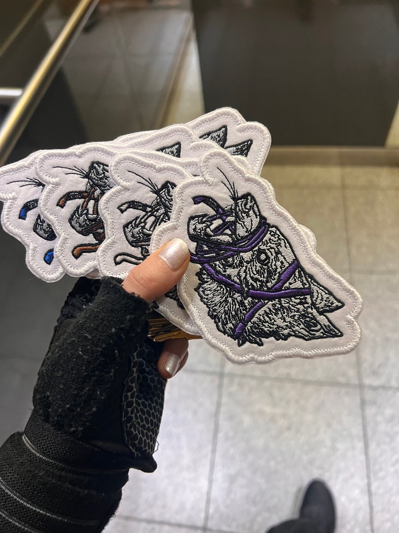 Brazilian Jiu Jitsu Patch 4x4inch, Fully Embroidered Iron/sew on Badge