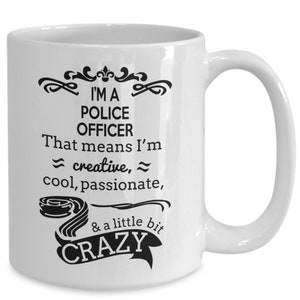 Retired police officer mug - police officer gifts for women or men, police officer cop retirement gifts, tea/coffee cups for him and her