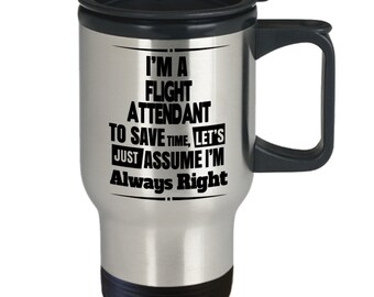 Prezenty dla stewardes dla kobiet - prezenty dla stewardes, stalowy kubek termiczny na kawę/herbatę dla stewardes, dla mężczyzn i kobiet