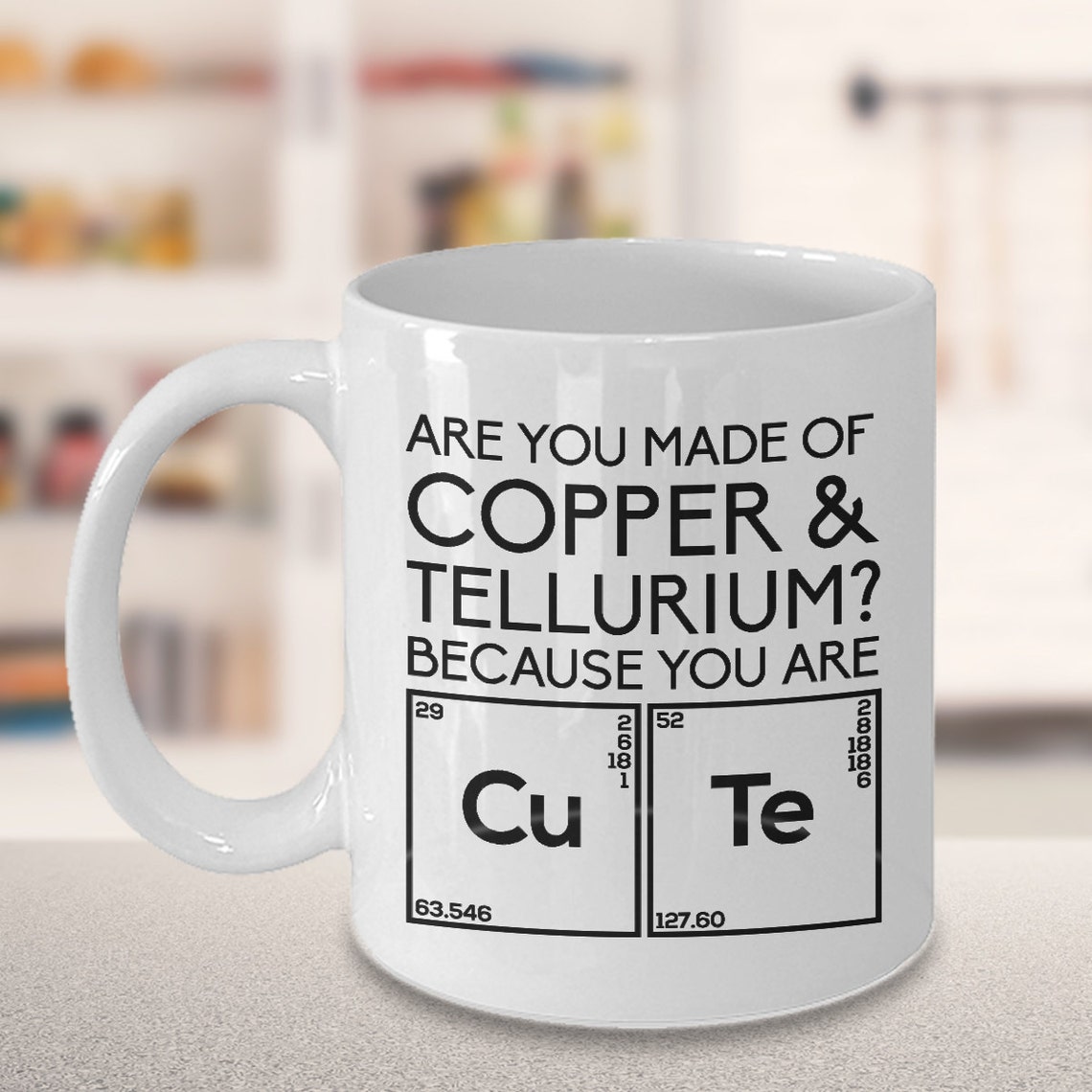 Copper Science Mug are You Made of Copper and Tellurium Etsy