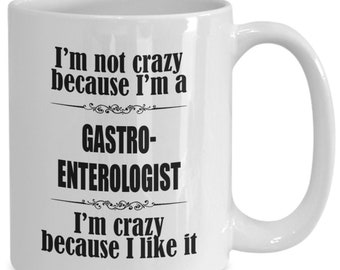 Gastroenterologist gifts - gastro enterology cup for women and men, coffee mug for gastroenterology practitioners and students