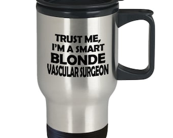 Kubek podróżny dla chirurga naczyniowego - prezenty dla chirurgów naczyniowych - prezent z podziękowaniami dla chirurga - stalowy kubek termiczny na prezent na ukończenie studiów