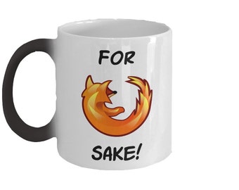 Color Changing koffiemok "Omwille van Fox"; Reizen Morphing hitte gevoelige Cup 11 Oz met citaten Gift grappige & inspirerend nr.2