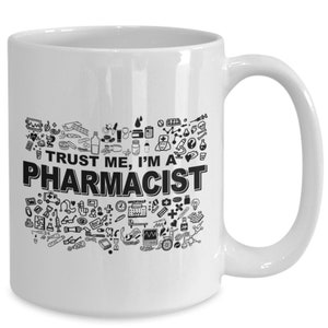 Pharmacy, pharmacist coffee mug, tea cup/decal gift for pharmacist, funny pharmacist gift, pharmacy school gift, med school