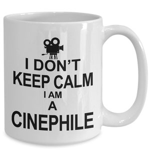 Cinema coffee mug - movie lover gift - film buff gifts - movie freak gift mug - cinephile mug - cinephile gifts