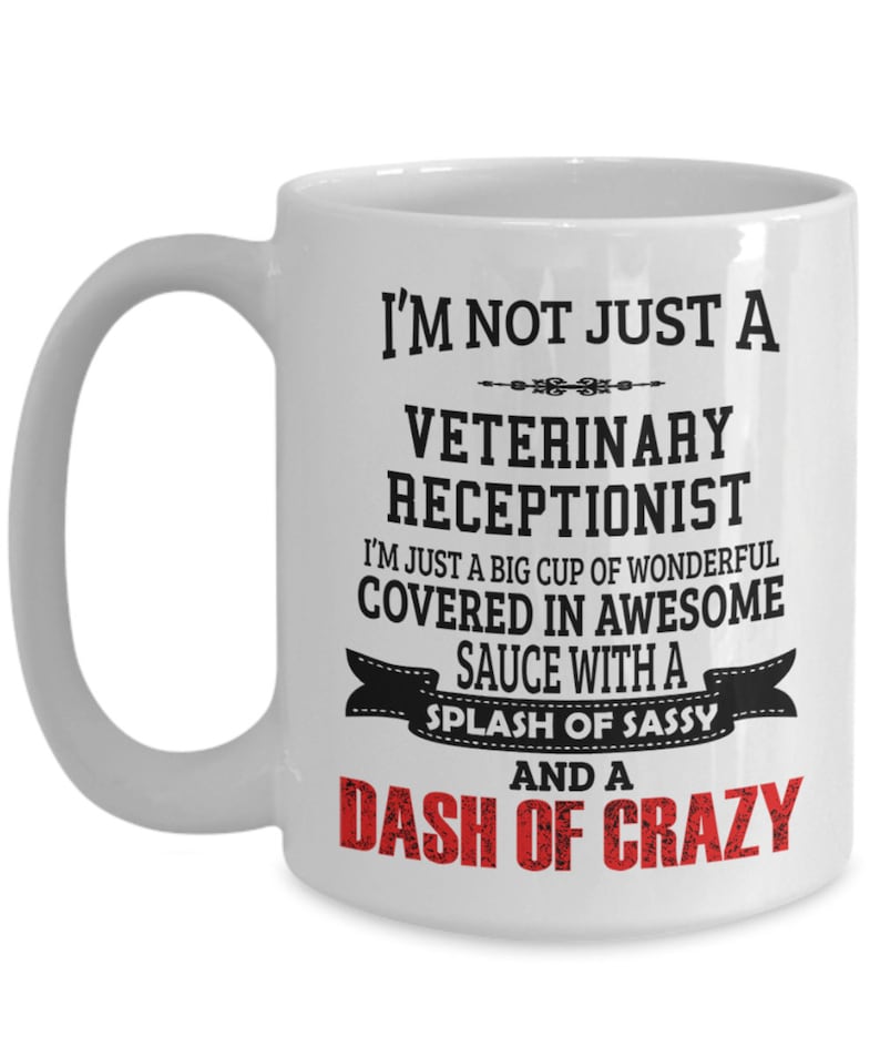 Veterinary Receptionist Gifts Coffee Mug/cup for Vet Etsy