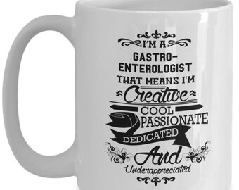 Gastroenterologist gifts - gastro enterology cup for women and men, coffee mug for gastroenterology practitioners and students