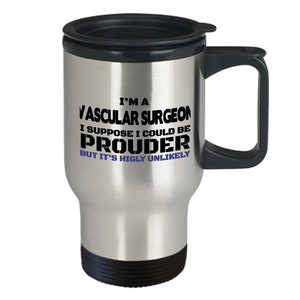Vascular surgeon gifts - travel mug for vascular surgeons - medical doctor thermos stainless steel cup - graduation gift