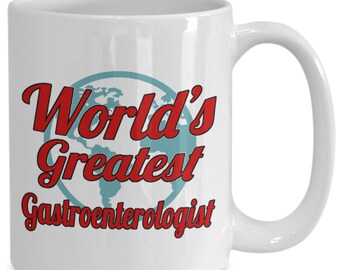 Gastroenterologist gifts - coffee mug for gastroenterology practitioners and students, gastro enterology cup