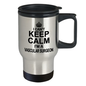 Vascular surgeon travel mug - gifts for vascular surgeons - surgeon appreciation gift - stainless steel thermos cup for graduation gift