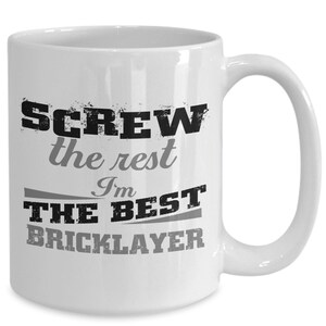 Bricklayer coffee mug - mug for bricklayer, bricklayer gifts, funny coffee mug, gift for bricklayer, occupation