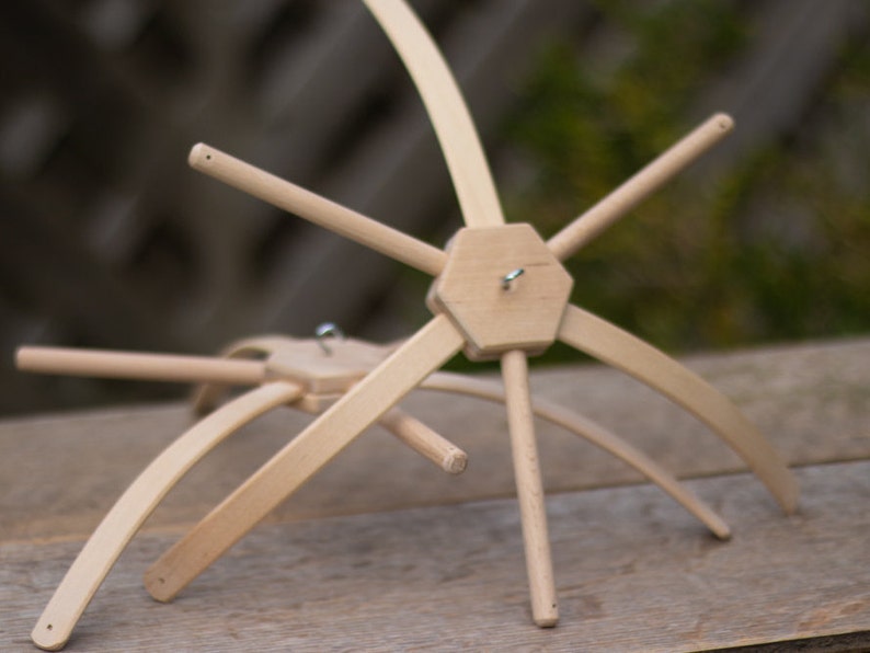 Baby Mobile Hanger 6 Arms Wooden Frame Crib Mobile Holder Etsy UK