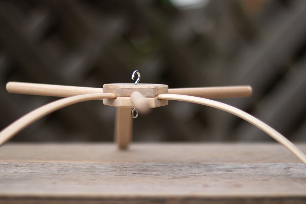 Baby Mobile Hanger 6 Arms Wooden Frame Crib Mobile Holder Etsy