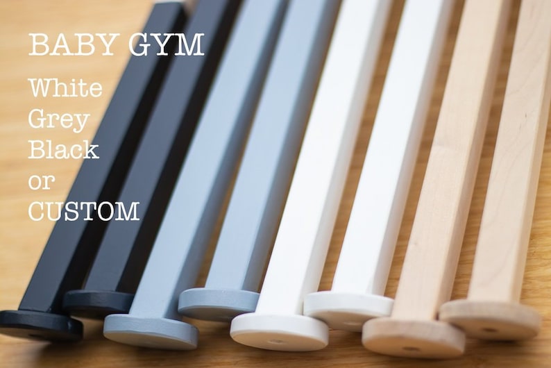 grey and white play gym