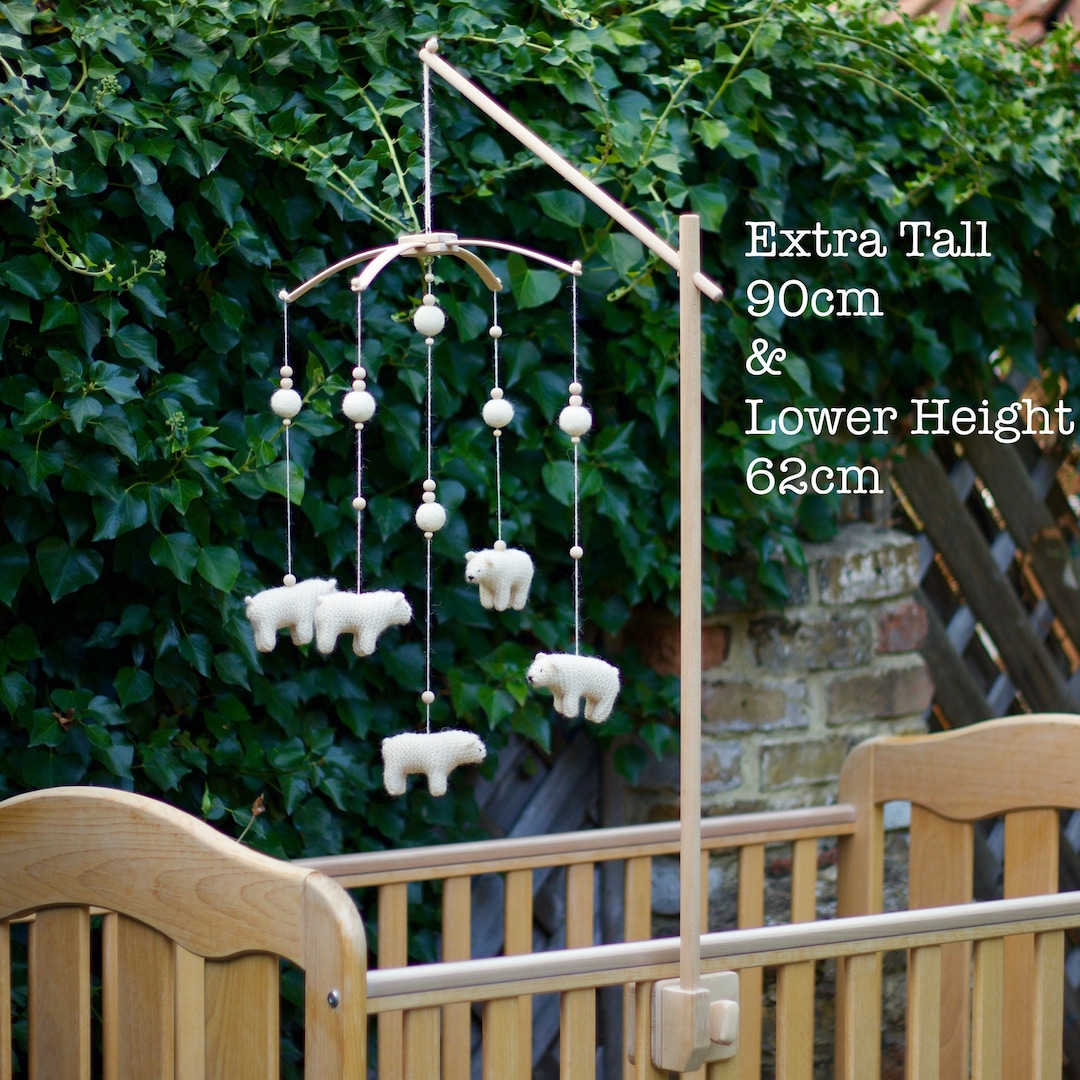 Baby Mobile Holder, Wood Crib Mobile Arm, Nursery Baby Mobile Stand