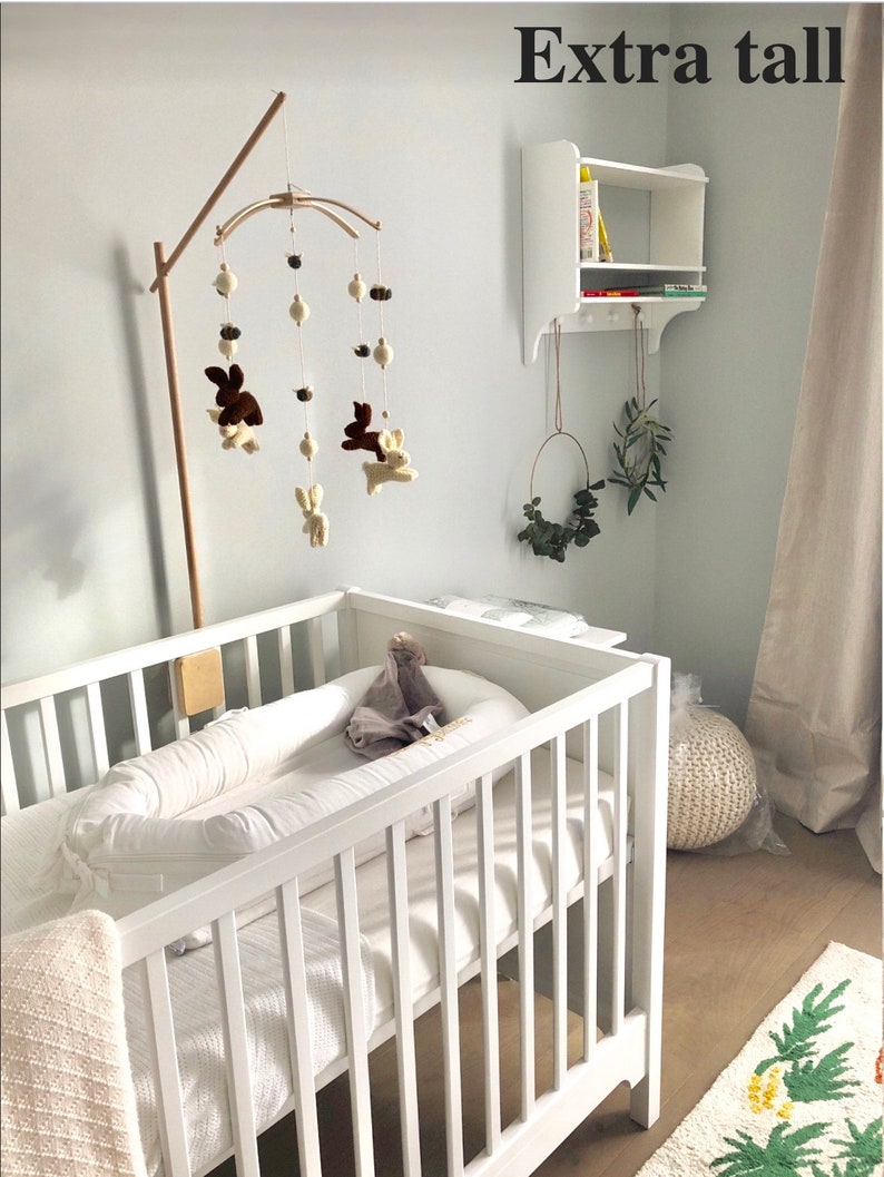 Baby mobile holder Wood crib mobile arm Universal 62cm & Extra Etsy