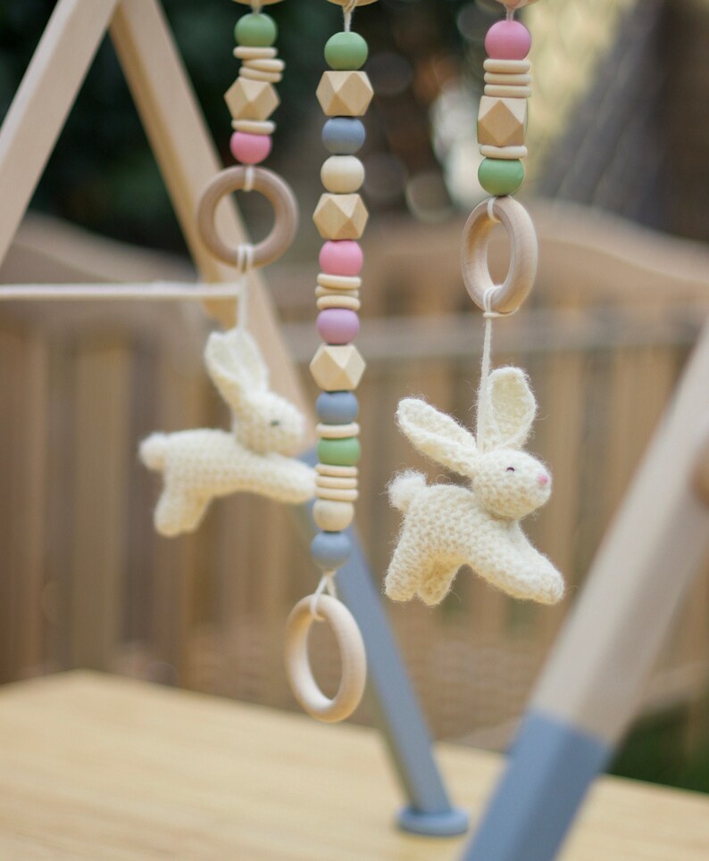 wooden baby hanging toys