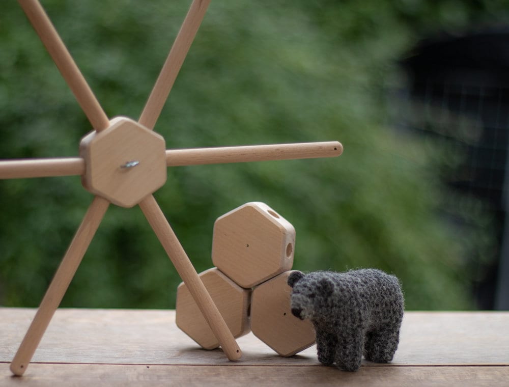 Baby Mobile Hanger 6 Arms Wooden Frame Crib Mobile Holder Etsy