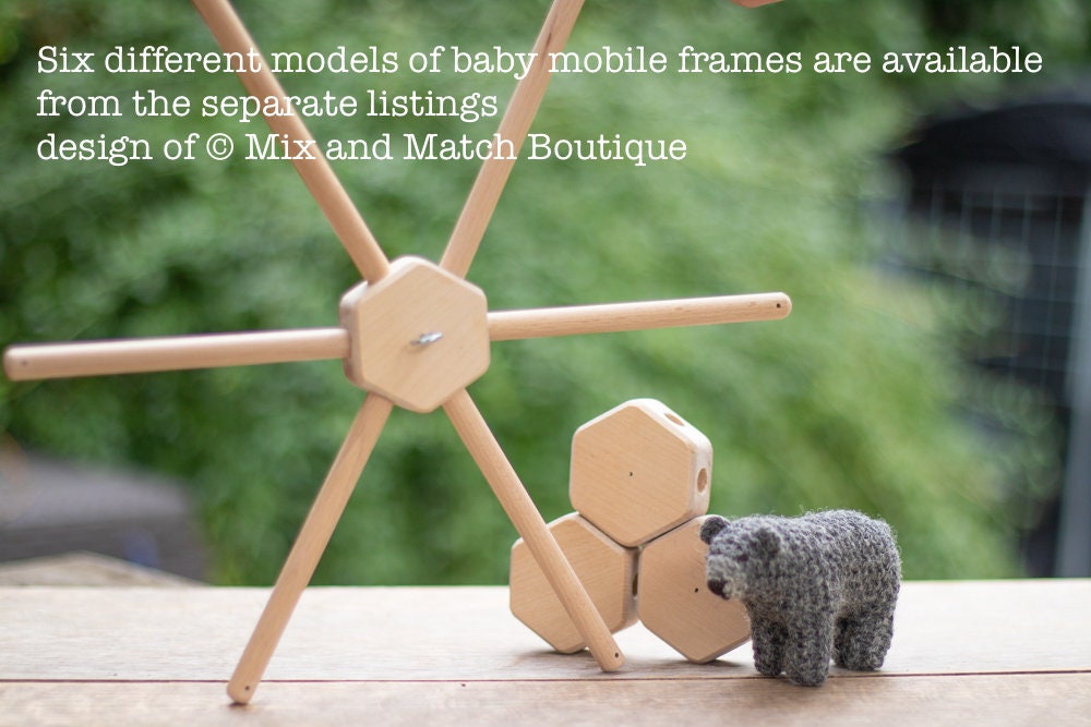 Baby mobile holder Wood crib mobile arm Universal 62cm & Extra Etsy