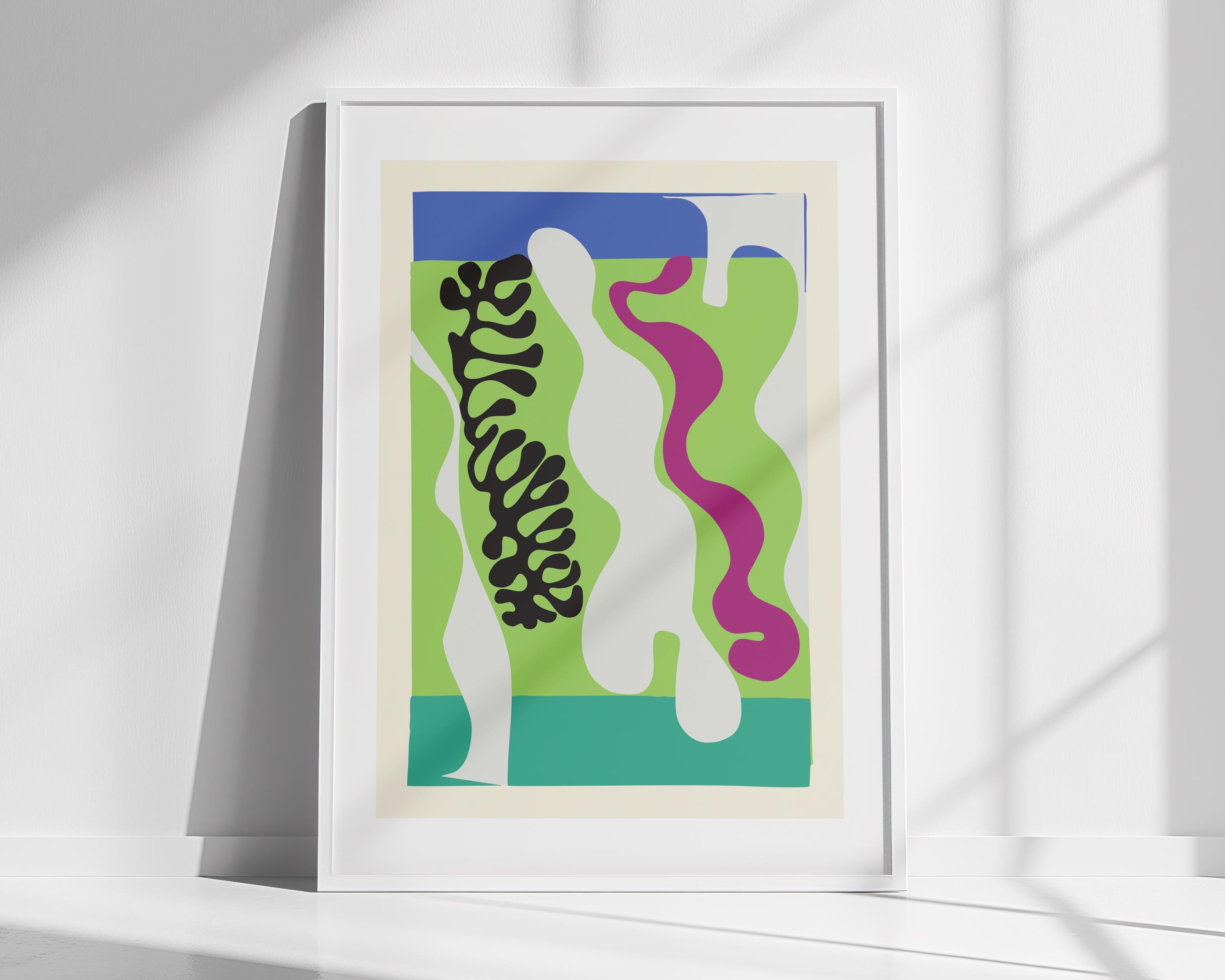 Matisse Lagoon Print, Jazz Poster, Cutouts, Classic French Wall