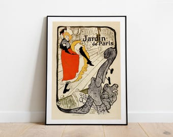 Jane Avril Snake Dress by Toulouse Lautrec French Theater Dancer