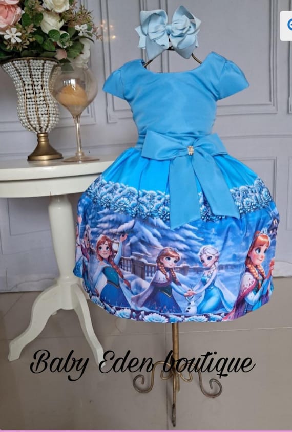 frozen fever birthday dress Free Shipping to Usa\frozen Dress/birthday Frozen Dress/ana Dress/elza Dress /frozen Fever / Birthday Special Dress /frozen